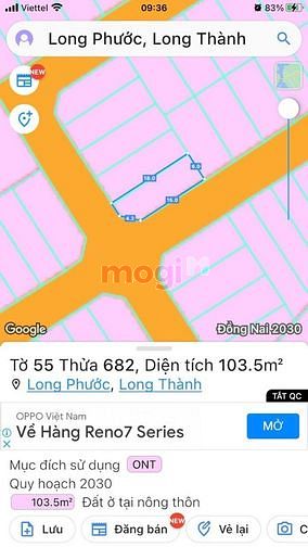 Hình ảnh Bán lô đất,kế góc ngã 4, đối diện UBND xã Long Phước-Long Thành