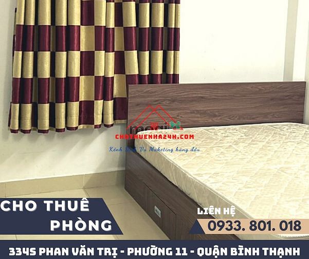 Hình ảnh Cho Thuê Phòng Full Nội Thất (4m x 6.5m) Phan Văn Trị, P11, Bình Thạnh