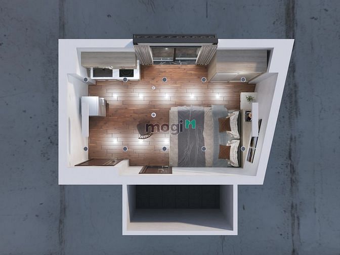 Hình ảnh 🔥Mb6623 nạp rút nhanh chóng cao cấp dạng studio bancol, 1PN ngắn hạn/dài hạn khu SÂN BAY