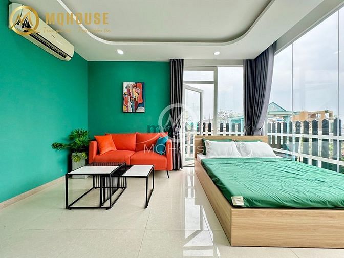 Hình ảnh Mb6623 nạp rút nhanh chóng 1PN ban công new 100% gần ngã 4 Bảy Hiền