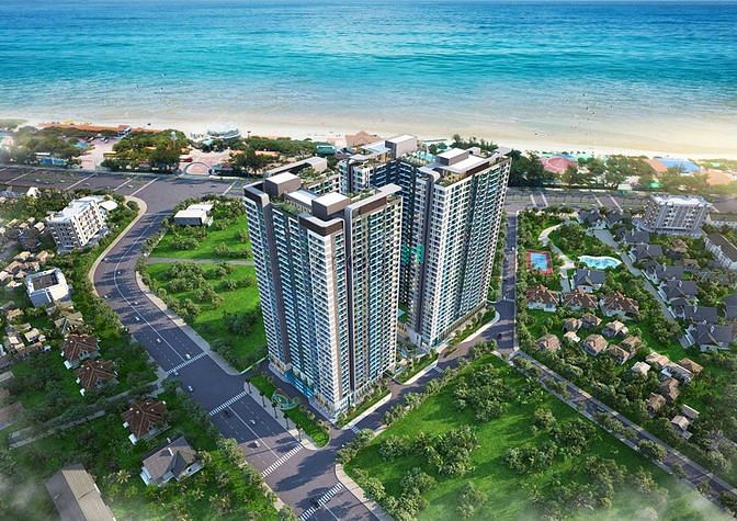 Hình ảnh Bán căn góc 3PN tầng cao view trực diện biển và tp. Bán giá hd 3,447