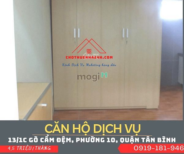Hình ảnh Cho thuê Trang Chủ MB66.COM / Đăng Ký Tặng 66K dịch vụ full nội thất đường Gò Cẩm Đệm, Quận Tân Bình