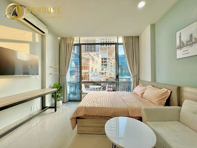 Hình ảnh CH Studio 1PN có Balcony thang máy, Full nội thất ngay Nguyễn Trãi