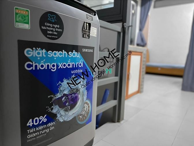 Hình ảnh Phòng Full Nội Thất, Máy giặt riêng ở CMT8 Q10