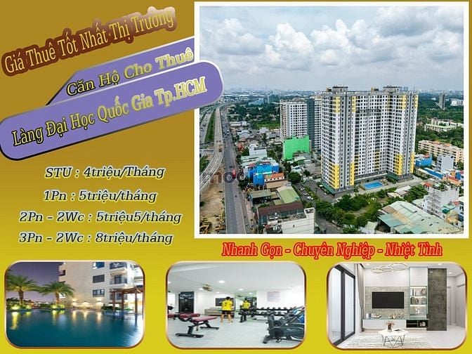 Hình ảnh Cho thuê Bcons Suối Tiên gồm 2 máy lạnh,bếp từ,máy giặt,sofa,rèm,...