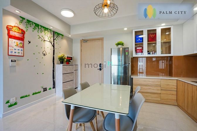 Hình ảnh Cho thuê 2PN 80m2 dự án Palm Heights, full nội thất, giá 15tr bao phí