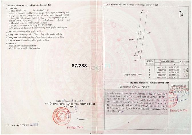 Hình ảnh Cần bán đất thổ cư mặt tiền đường Hùng Vương, Nhơn Trạch