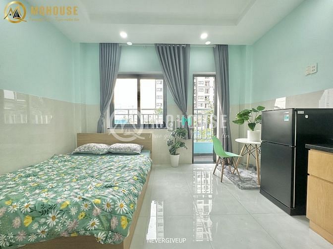 Hình ảnh studio ban công- đầy đủ tiện ích nội thất
