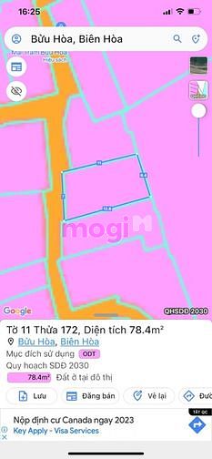 Hình ảnh Bán 79m2 Đất full Thổ Cư Đối Diện Chợ Bửu Hoà. Giá Chỉ 1Tỷ 500Triệu