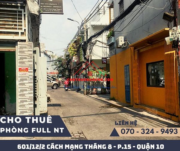 Hình ảnh Phòng trọ đầy đủ nội thất CMT8 Q10, gần Q3, Q1 có ban công, cửa sổ