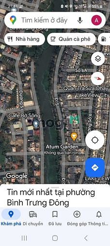 Hình ảnh Bán 4 lô đất biệt thự sông dự án phú nhuận 10 mẫu,Quận 2. 113tr/m2. Sổ