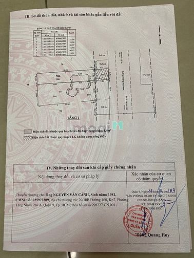 Hình ảnh Bán đất mặt tiền ngang 6 đường hoàng hữu nam. P tân phú. Q9( TPTĐ)