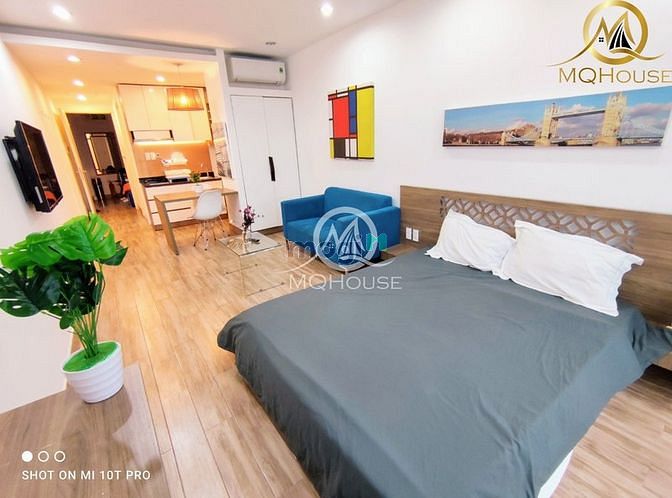 Hình ảnh Studio bancol full nội thất gần cầu Công Lý