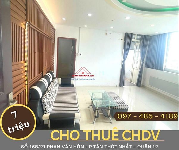 Hình ảnh Cho Thuê CHDV 2PN, Full Nội Thất số 165/21 Phan Văn Hớn, Quận 12