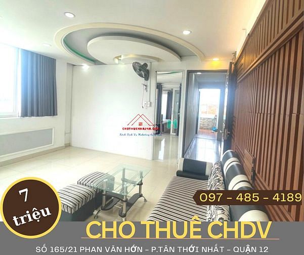 Hình ảnh Cho Thuê CHDV 2PN, Full Nội Thất số 165/21 Phan Văn Hớn, Quận 12