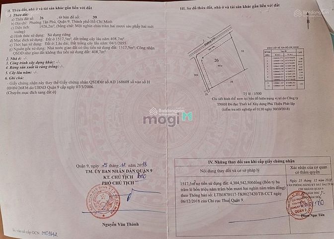 Hình ảnh Bán lô đất lớn 2 mặt tiền đường 179 Hoàng Hữu Nam giá rẻ