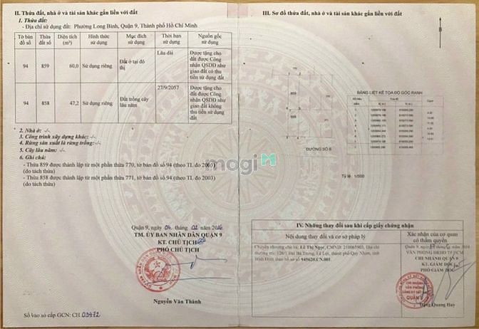 Hình ảnh Bán Lô Đất 107m2 Mặt Tiền Đường 6 Long Bình Cạnh Vinhome