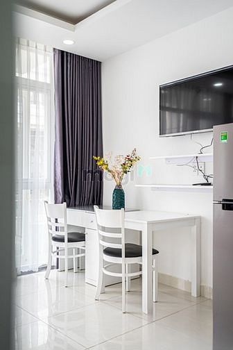 Hình ảnh Căn Hộ Studio ban công lầu 1 full nội thất - thoáng mát view cực xinh