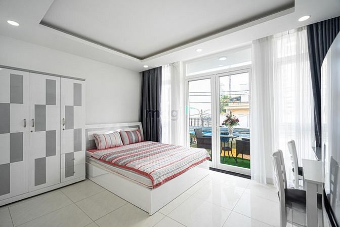 Hình ảnh Căn Hộ Studio ban công lầu 1 full nội thất - thoáng mát view cực xinh
