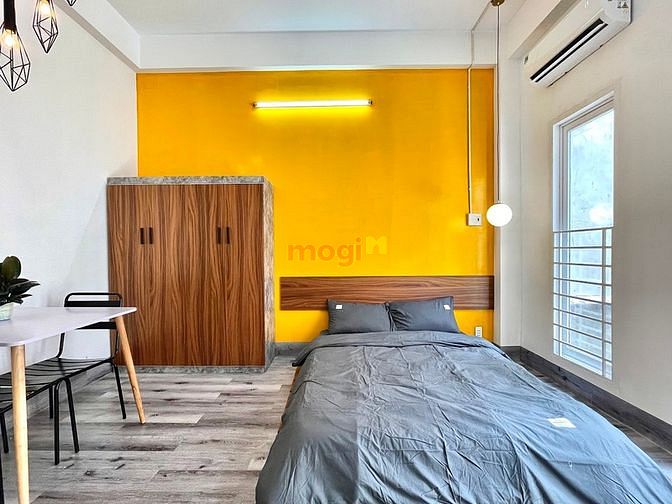 Hình ảnh CHDV - Dạng Studio ban công - máy giặt riêng - gần chợ bà chiểu