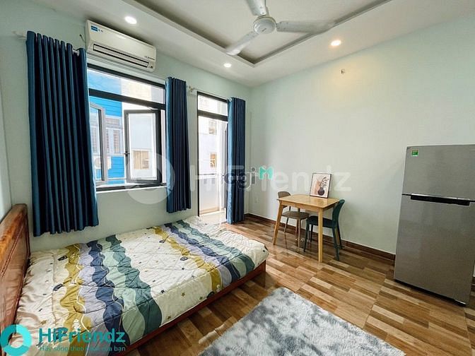 Hình ảnh Studio Ban Công Máy Giặt Riêng Nội Thất Gỗ Mới 100% Gần Q10