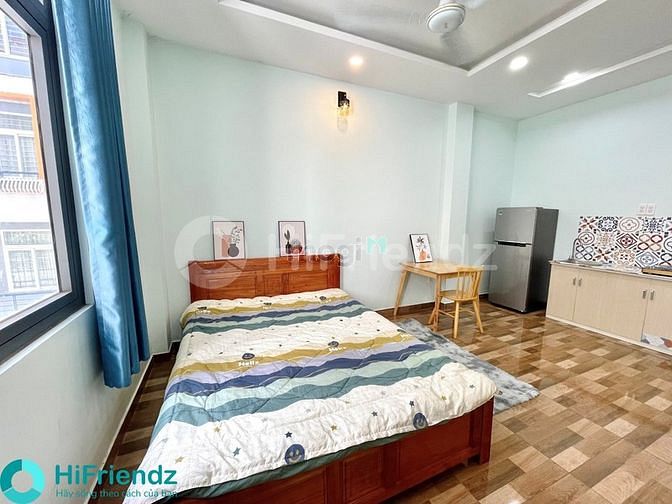 Hình ảnh Studio Ban Công Máy Giặt Riêng Nội Thất Gỗ Mới 100% Gần Q10