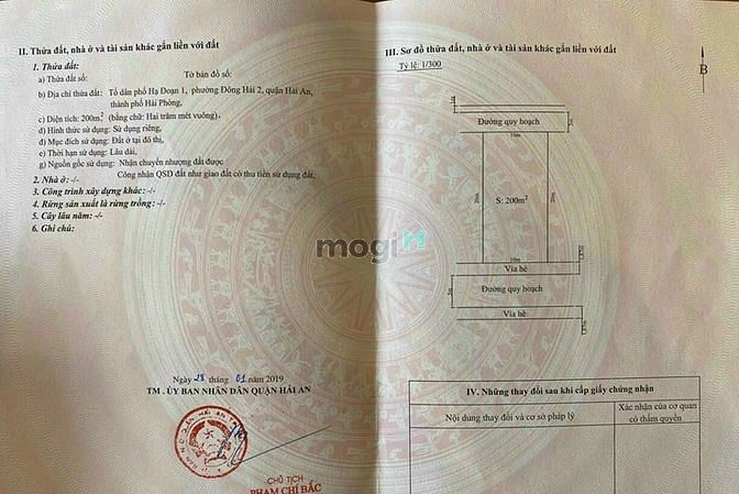 Hình ảnh Bán lô đất Biệt Thự 200M Đông Hải Hải An