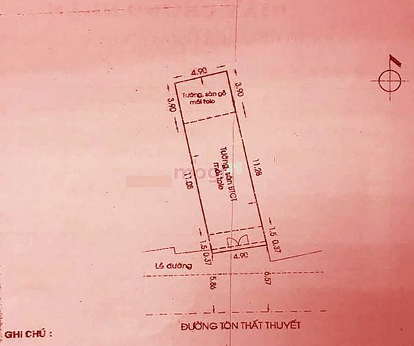 Hình ảnh Mặt tiền Tôn Thất Thuyết. 82m2. 4.9x16.3. Đường 10.Thu nhập 30tr/tháng
