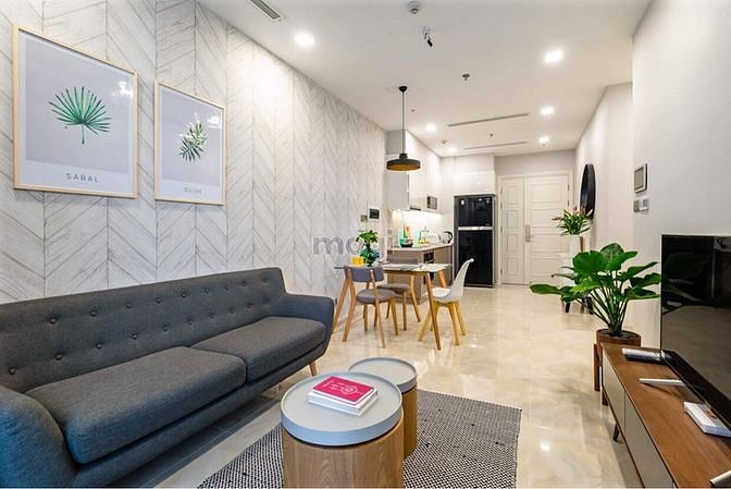 Hình ảnh Cho thuê CH Vinhomes Ba son 1PN lầu cao Tòa Aqua 2