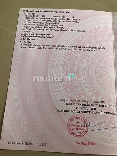 Hình ảnh Bán đất Lago MT đường 830 bến lức Long An