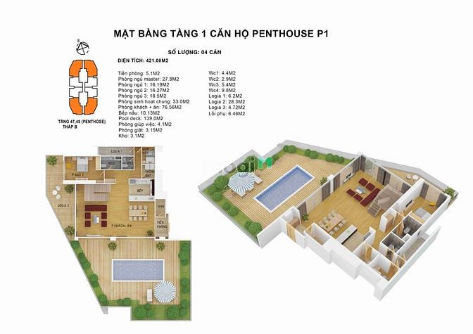 Hình ảnh Penthouse Discoverry Complex 302 cầu giấy sân vườn - bể bơi riêng