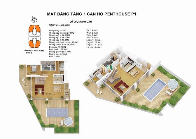 Hình ảnh Penthouse Discoverry Complex 302 cầu giấy sân vườn - bể bơi riêng