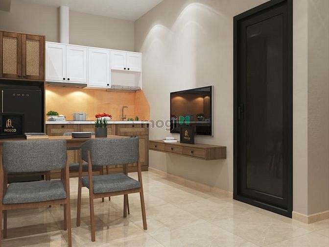 Hình ảnh Căn Hộ Cao Cấp-1PN- 1Phòng Bếp-Bancon-Cửa Sổ-Mới Xây 100%- Sát Sân Bay