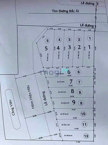 Hình ảnh Đất vip - khu phân lô Bác Ái. Phường Tân Thành - Còn 4 Lô giá tốt.