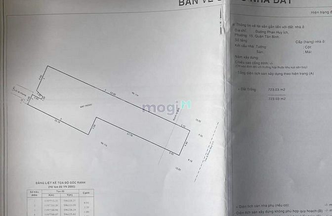 Hình ảnh Tân Bình, Bán đất Mặt tiền Phan Huy Ích, DT 723m2 Nở hậu, chỉ 70 tỷ