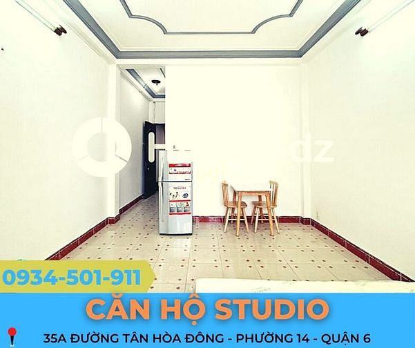 Hình ảnh Cho Thuê CĂN HỘ STUDIO Mới, 35m2, Full Nội Thất số 35A Tân Hoà Đông, Q