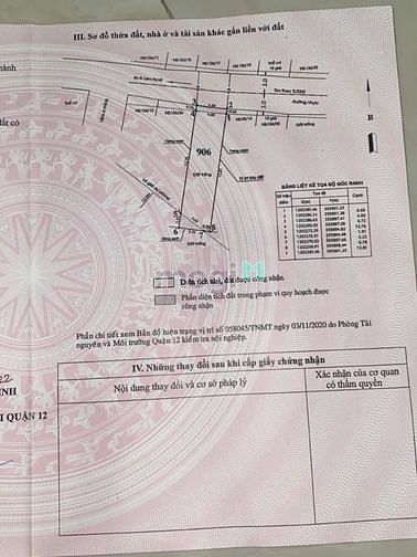 Hình ảnh Bán Đất Có Sãn Móng 3 Tầng, 1/ Đường Lâm Thị Hố, Q12, Hẻm Xe Hơi