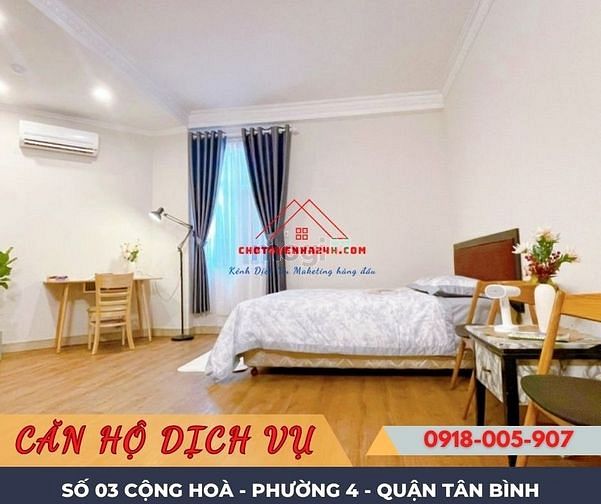 Hình ảnh Cho Thuê CHDV 30m2, Full Nội Thất cao cấp số 03 Cộng Hoà, Tân Bình