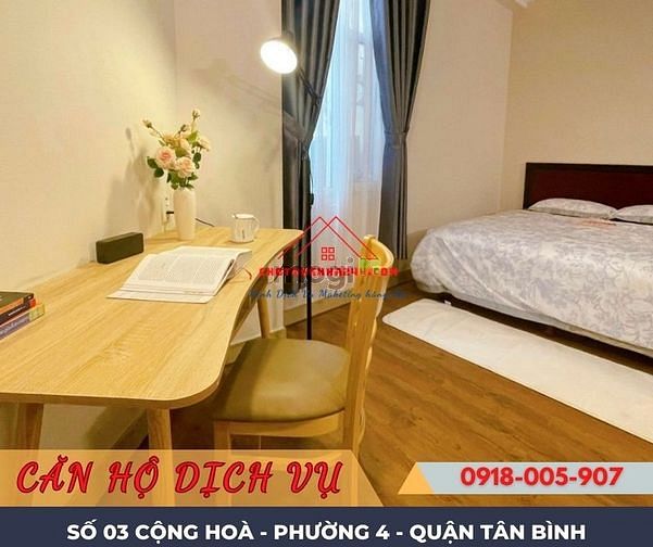 Hình ảnh Cho Thuê CHDV 30m2, Full Nội Thất cao cấp số 03 Cộng Hoà, Tân Bình