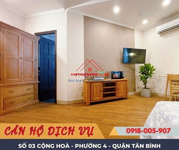Hình ảnh Cho Thuê CHDV 30m2, Full Nội Thất cao cấp số 03 Cộng Hoà, Tân Bình