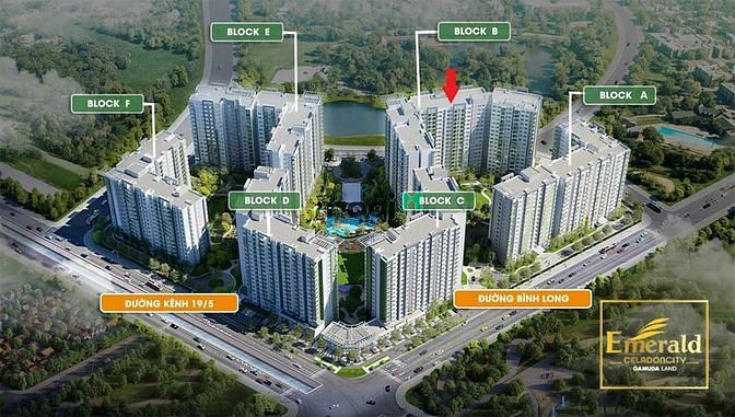Hình ảnh Cho thuê gấp căn celadon emerearl 3PN giá 16tr/ tháng