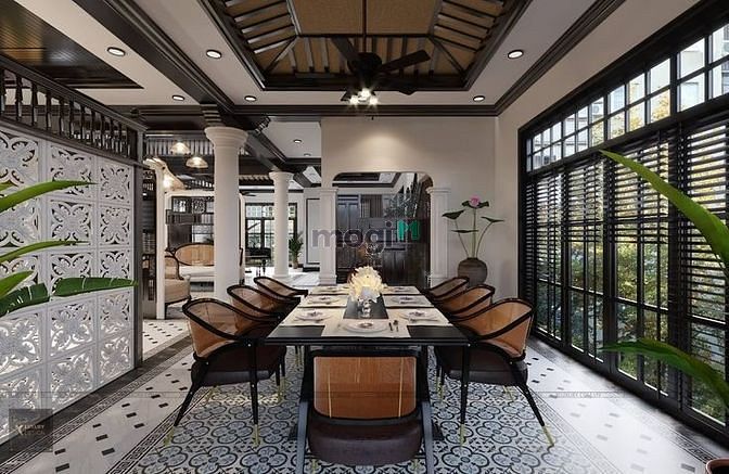 Hình ảnh Cho thuê biệt thự đơn lập Mỹ Văn Phú Mỹ Hưng nội thất Châu Âu.