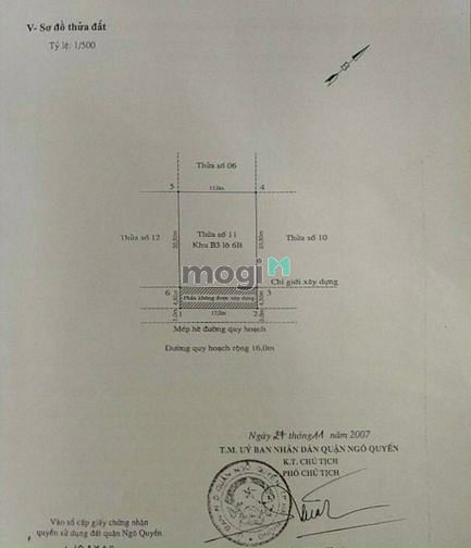 Hình ảnh Bán lô đất 425m tuyến 2 lê hồng phong