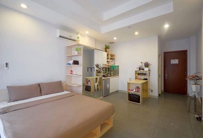 Hình ảnh Studio có bancông-full nội thất tại khuvực Trần Hưng Đạo,P.Cô Giang,Q1