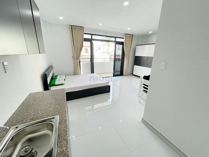Hình ảnh Căn Studio Full nội thất ban công rộng_ Giá rẻ_ IUH_ Phan Văn Trị