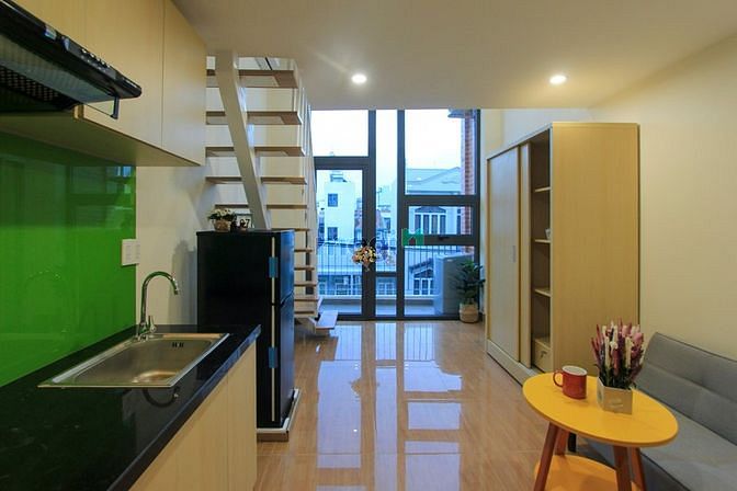 Hình ảnh Cho Thuê Căn Hộ Gác Lửng+Balcone Full nội thất Q7 (Hình Thật-Giá Thật)