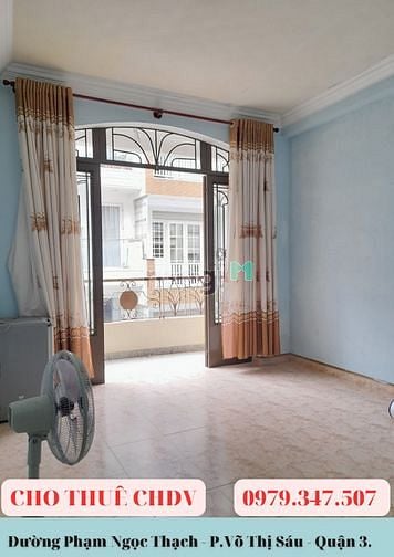 Hình ảnh CHO THUÊ CHDV 30m2 có Ban Công, Phạm ngọc Thach, P.Võ Thị Sáu, Quận 3