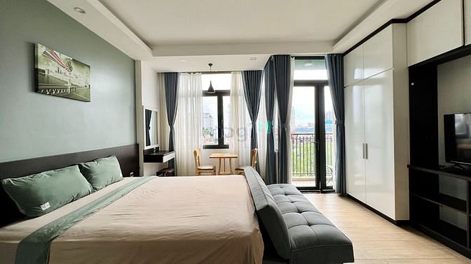 Hình ảnh 1 Phòng ngủ - Studio full nội thất - Ban công - Bao phí gần cầu Sài Gò