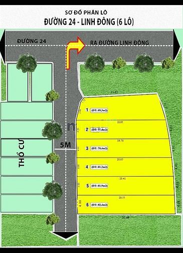 Hình ảnh Hạ Giá 5 Lô Đất Hẻm 1/ Đường Số 24 Linh Đông, Thủ Đức, Giá Cực Sốc