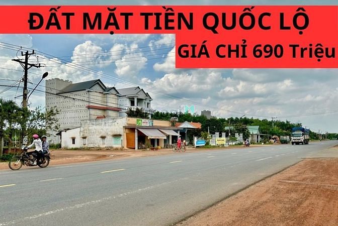 Hình ảnh Chơn Thành Bình Phước cần bán lô đất mặt tiền đường nhựa 32m